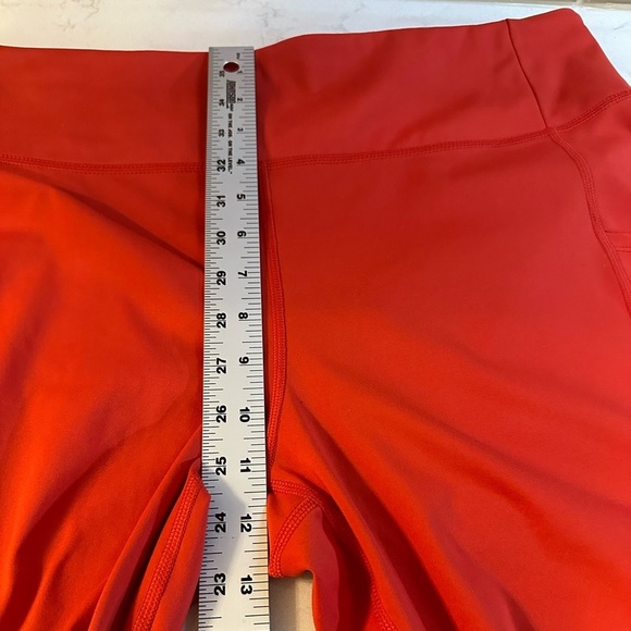 Peace Love World Mind Body Love Color Block Leggings XLP red/black with pockets - Picture 12 of 14